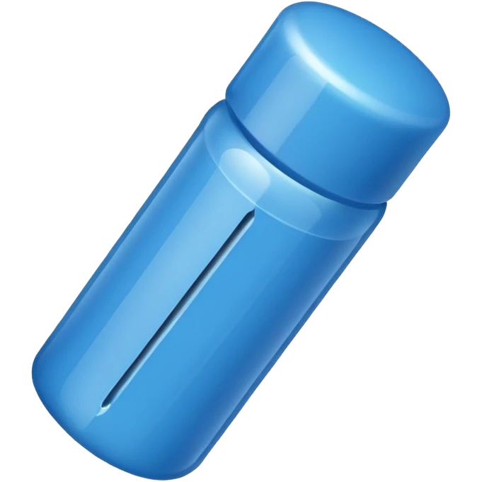 Blue pushpin emoji
