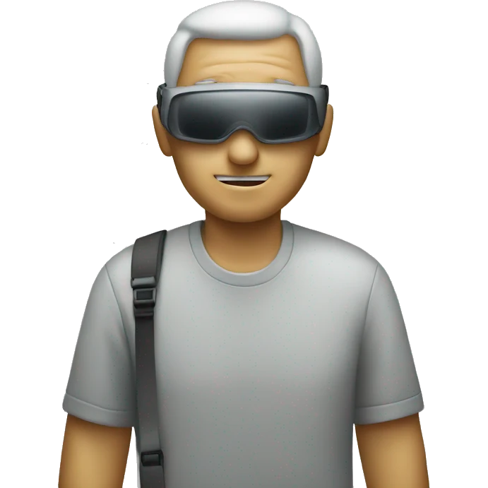 BLIND MAN whith photocamera emoji