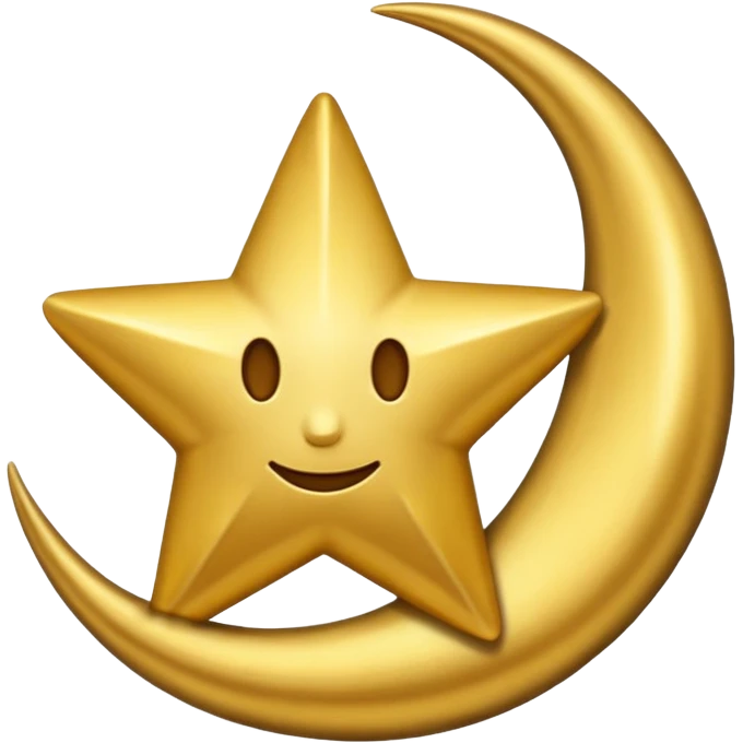 Creat an Star and Crescent emoji emoji