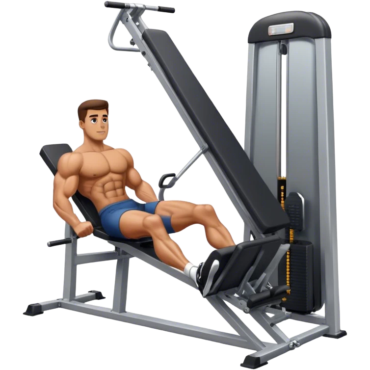 guy leg press machine emoji
