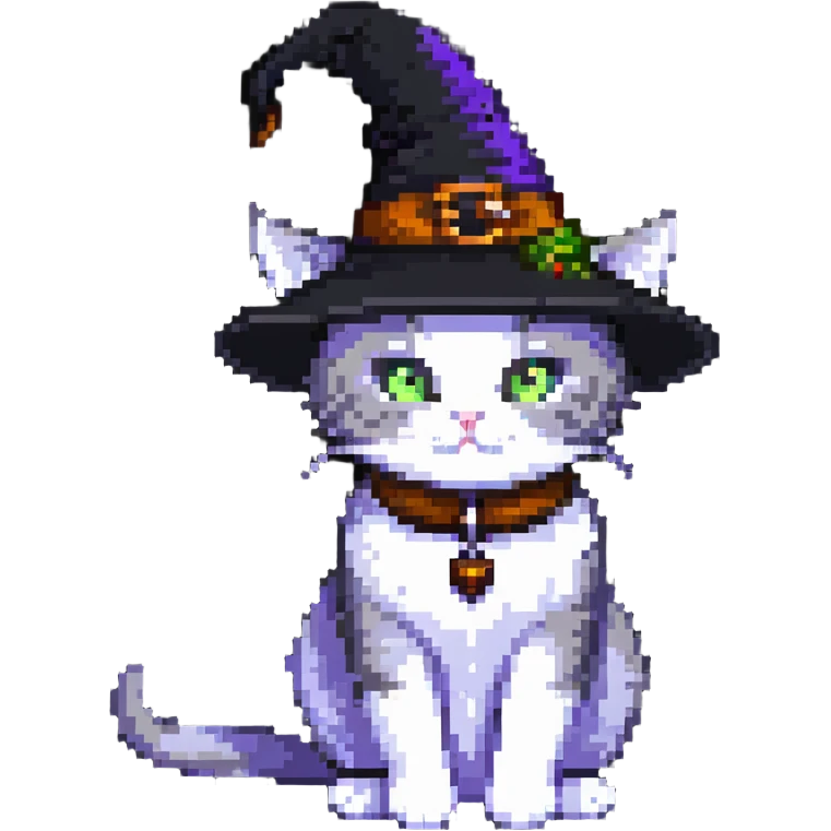 Witch cat emoji