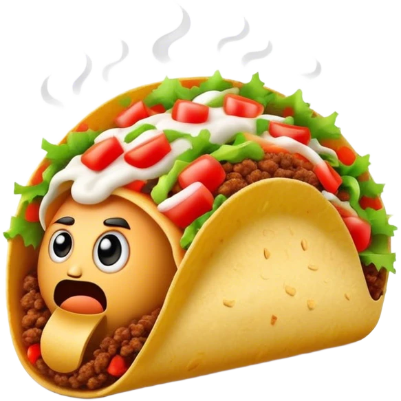 anger in taco emoji