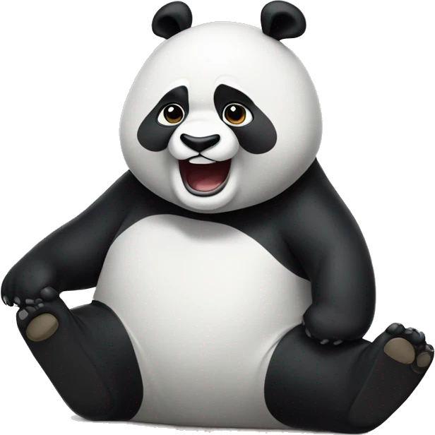 panda thumping air emoji