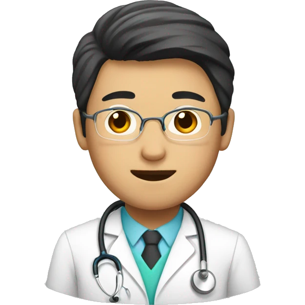 Asian male doctor emoji