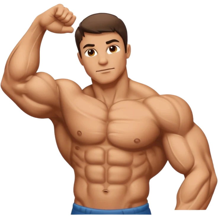 Right facing flexing arm  emoji