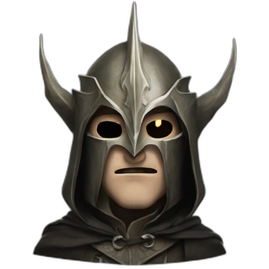 man in witch king's of angmar mask emoji