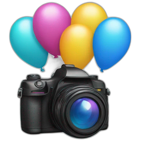 balloons camera emoji