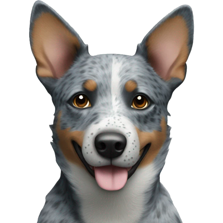 blue Australian cattle dog emoji