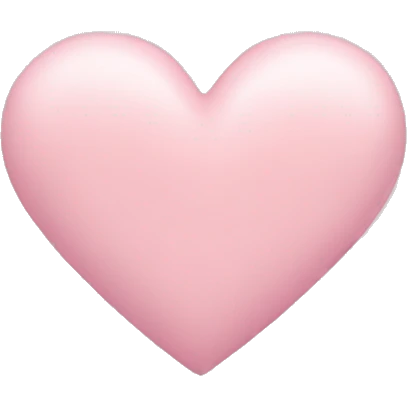 Pastel pink heart emoji