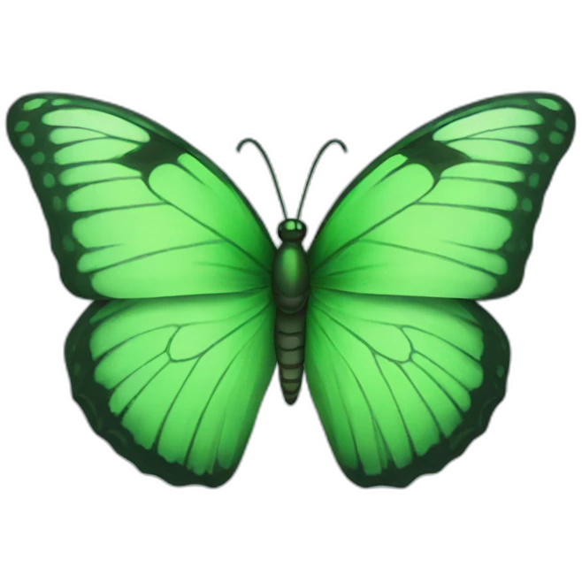 Green butterfly emoji