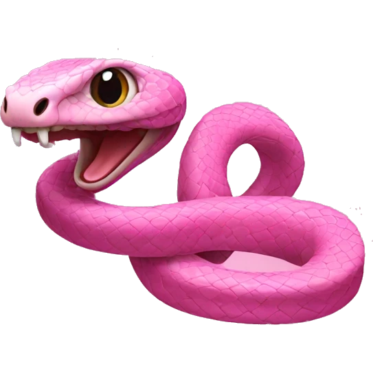 pink snake emoji