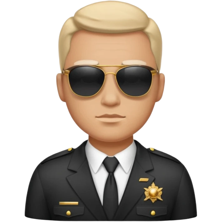 bodyguard with retro outfit emoji