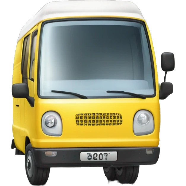 yellow 3 wheel￼ van ￼  emoji