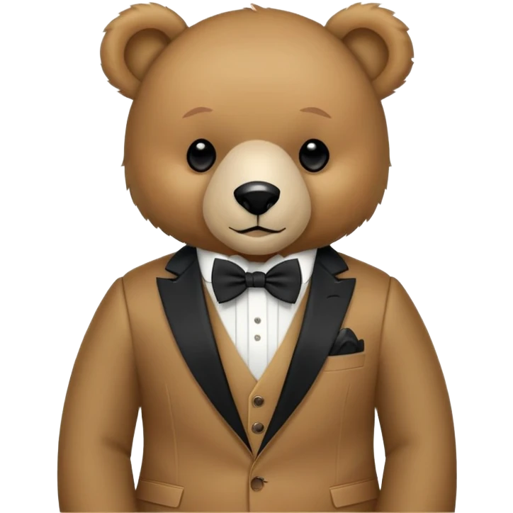 Ralph Lauren Polo Bear teddy bear wearing a suit and bowtie emoji