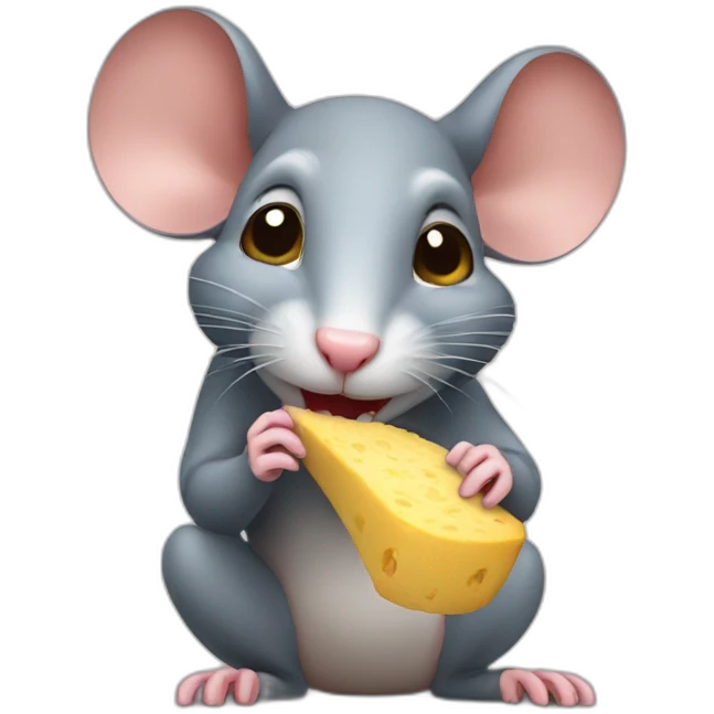 Rat eating emoji