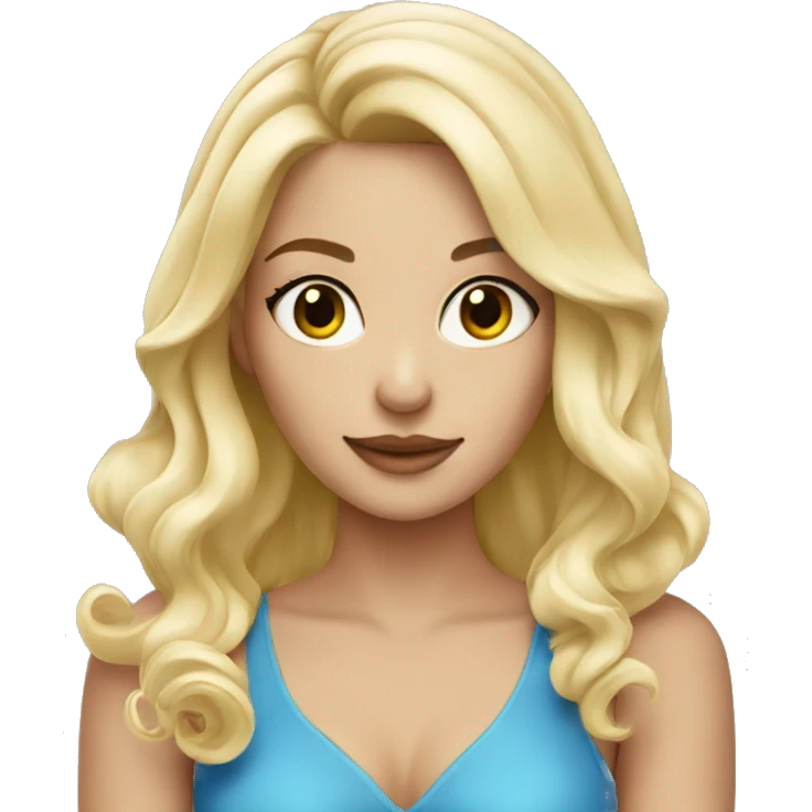 Blonde girl with RINGANA cosmetic emoji