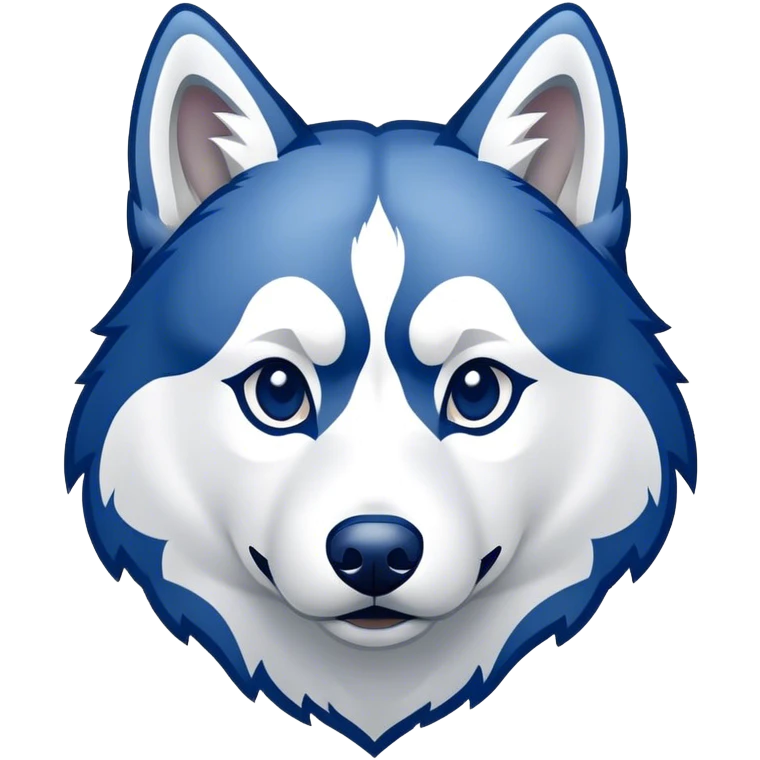 uconn husky logo emoji