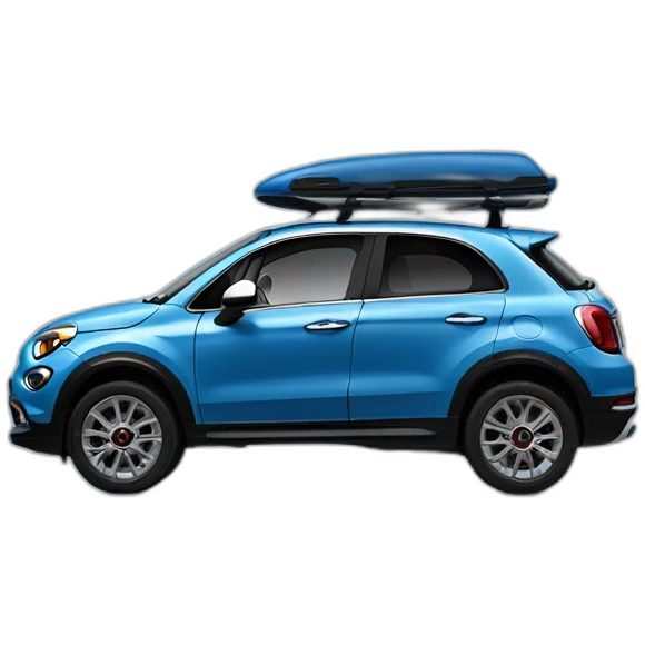 blue fiat 500x trekking emoji