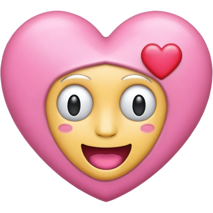 dumble emoji with heart pink colour emoji