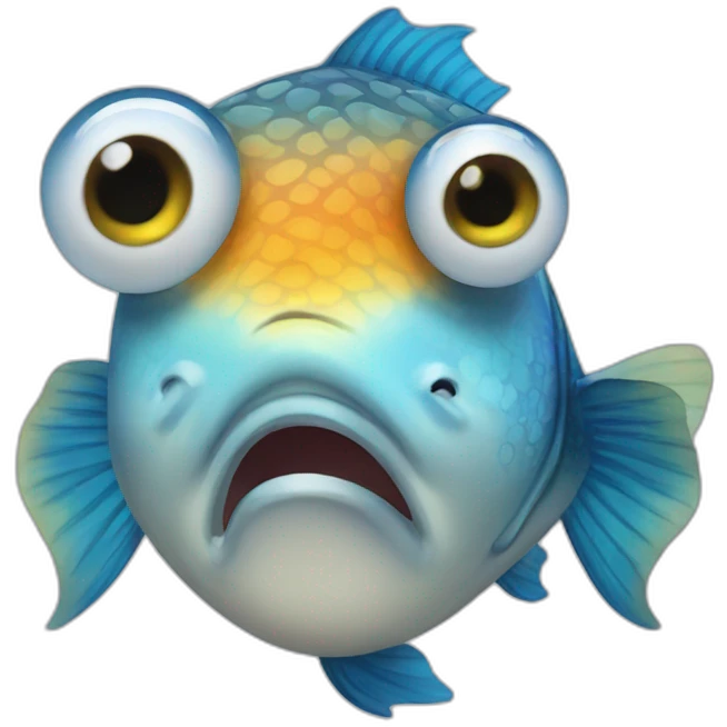 Fish cry emoji