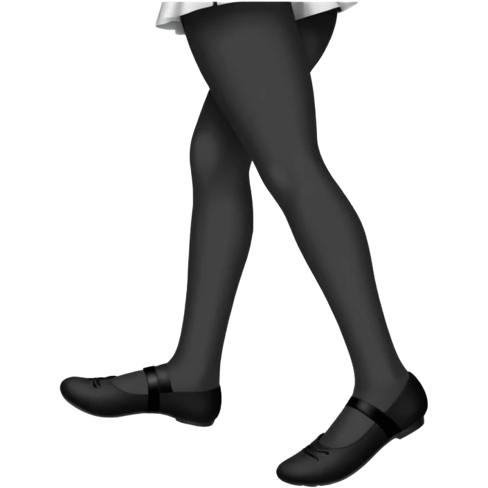 black feet with music emoji