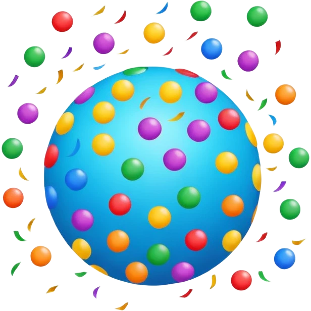 “confetti ball exploding emoji