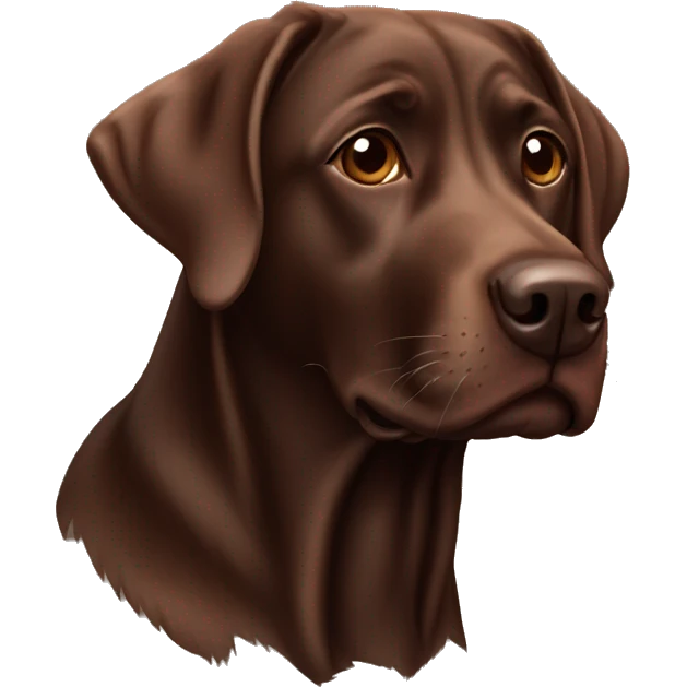 Chocolate lab emoji