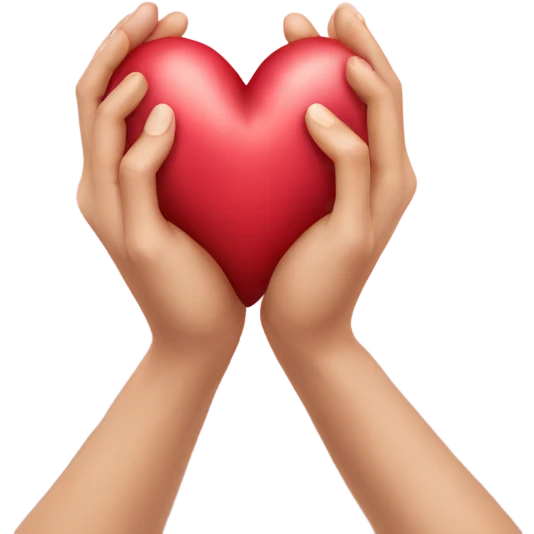 heart in hands emoji