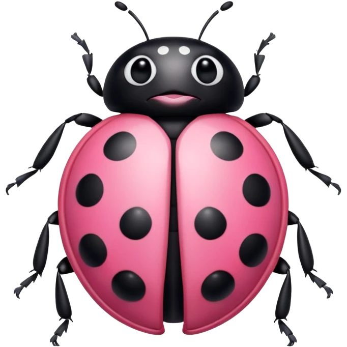 pink cute ladybug emoji