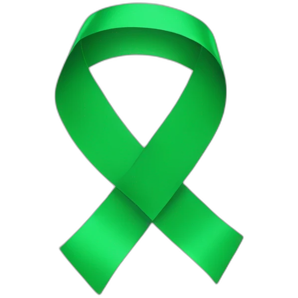 Green ribbon  emoji