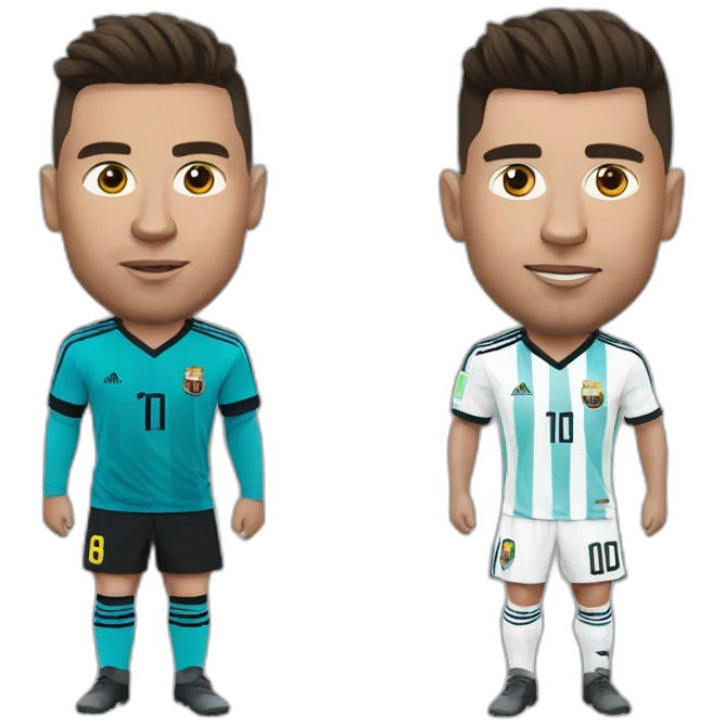 Ronaldo sur messi emoji