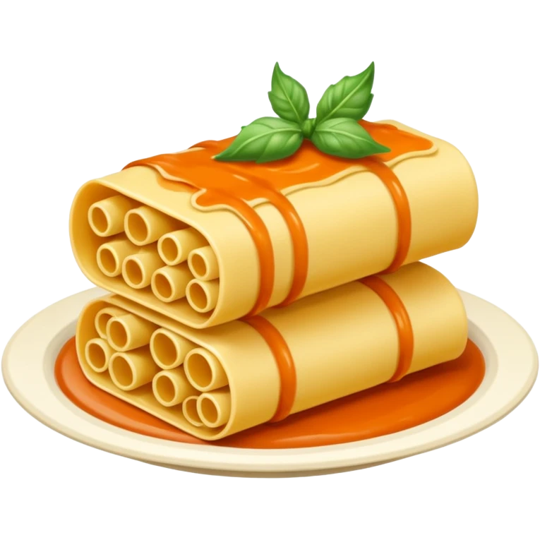 Dragon con cuerpo de pasta canelloni emoji