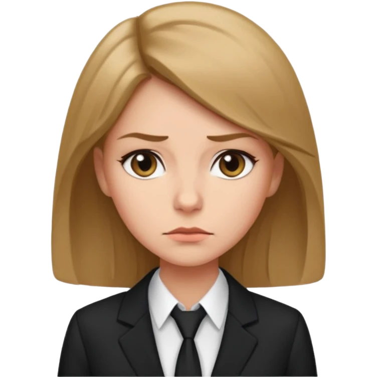Девушка с темно русыми волосами которая начальник emoji
