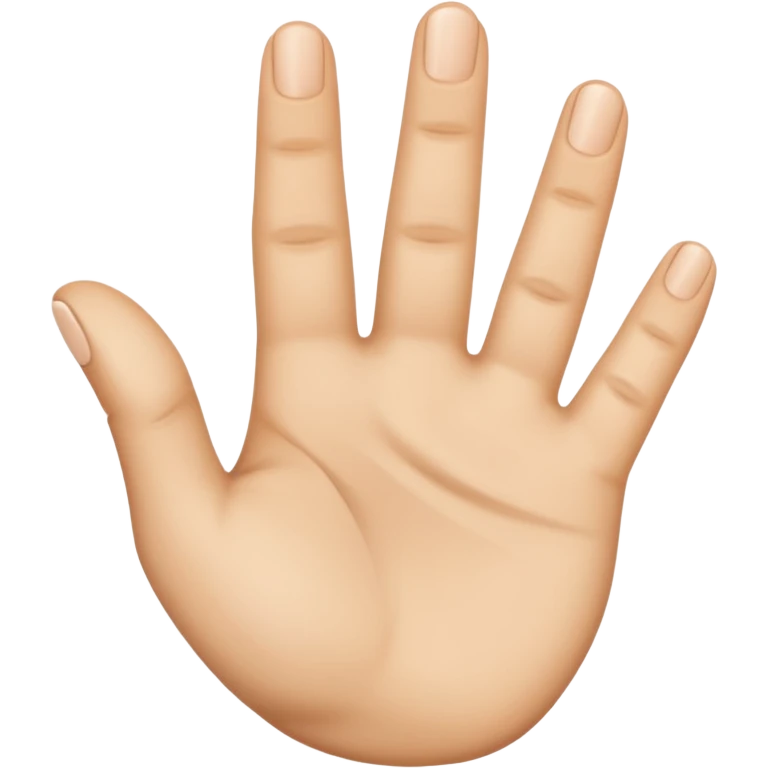 mano sin 1 dedo emoji