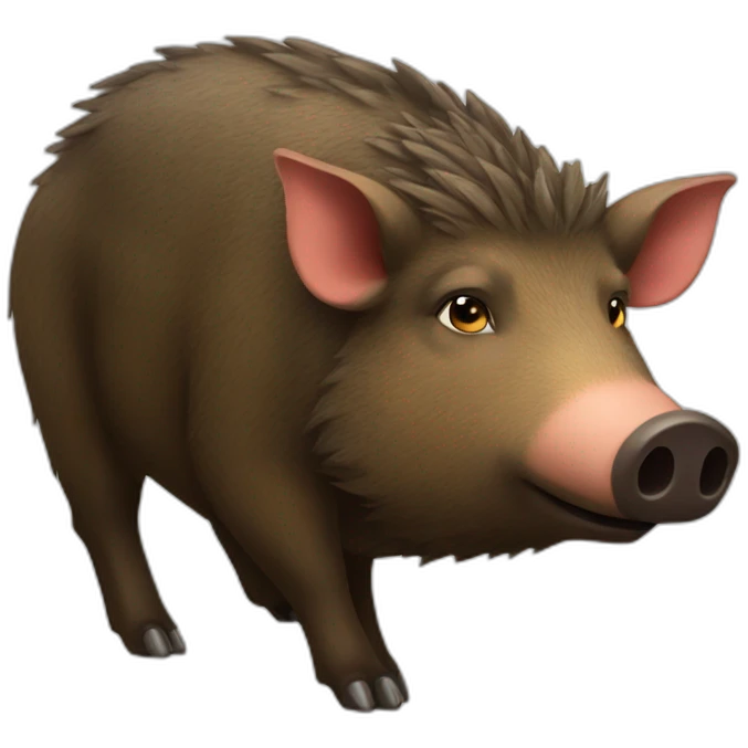 boar sunbathing emoji