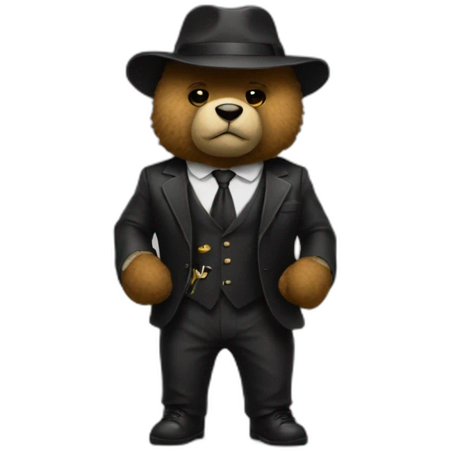 teddybear gangster emoji