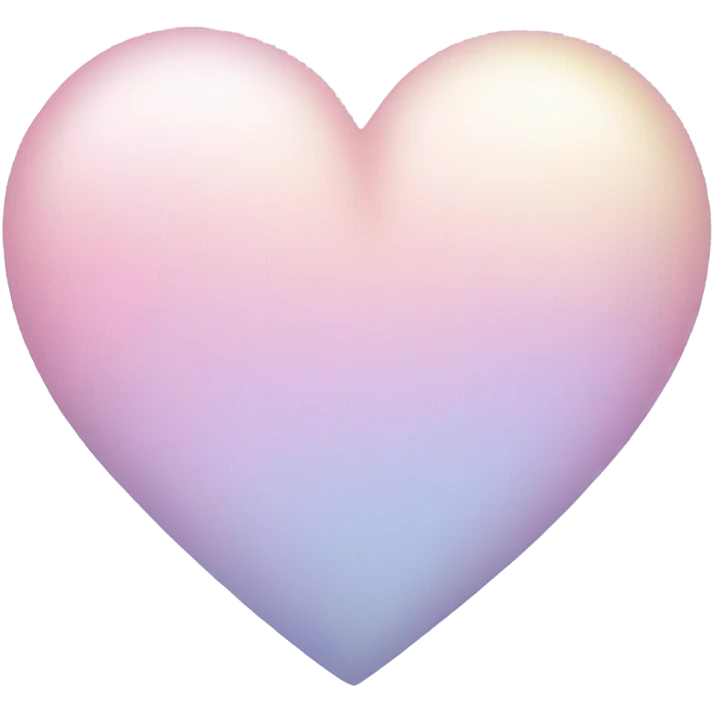 Pastel heart emoji