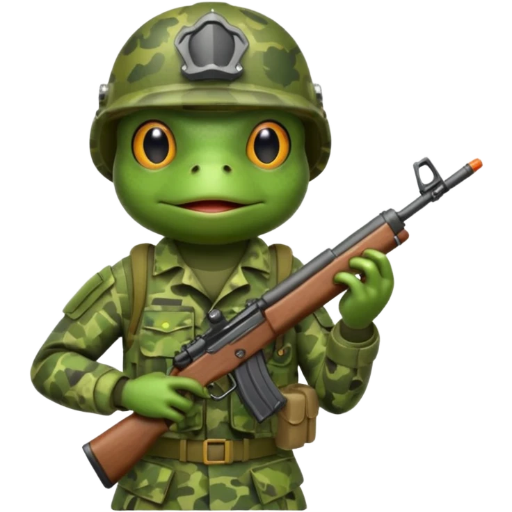 Frog soldier ww2 emoji