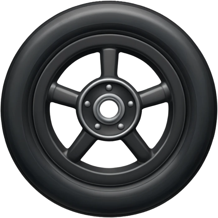 black plane wheel emoji