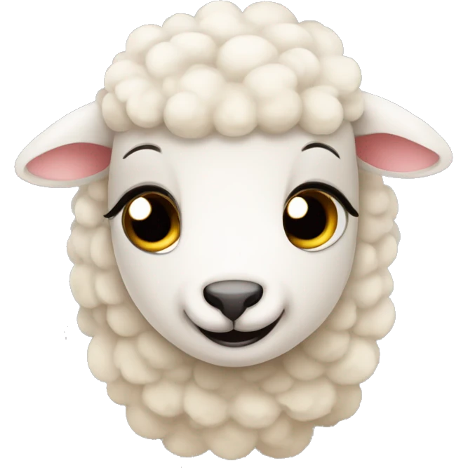 Sweet cryibg Baby Sheep  emoji