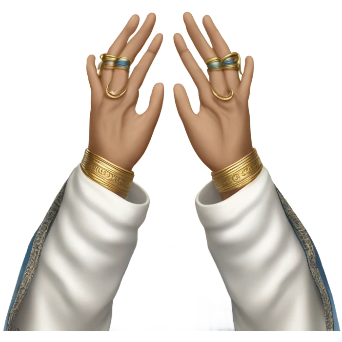 Jewish cohen blessing just the hands  emoji