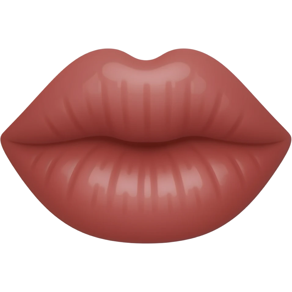 draw lips that puff up from the injection emoji