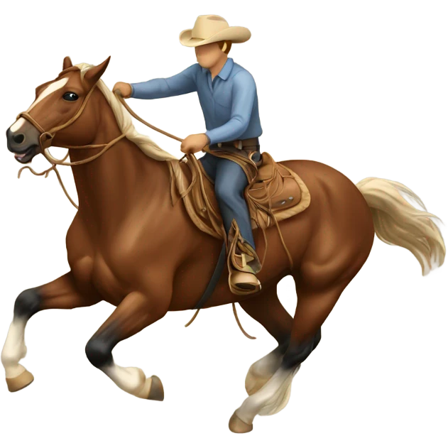 Horse roping emoji
