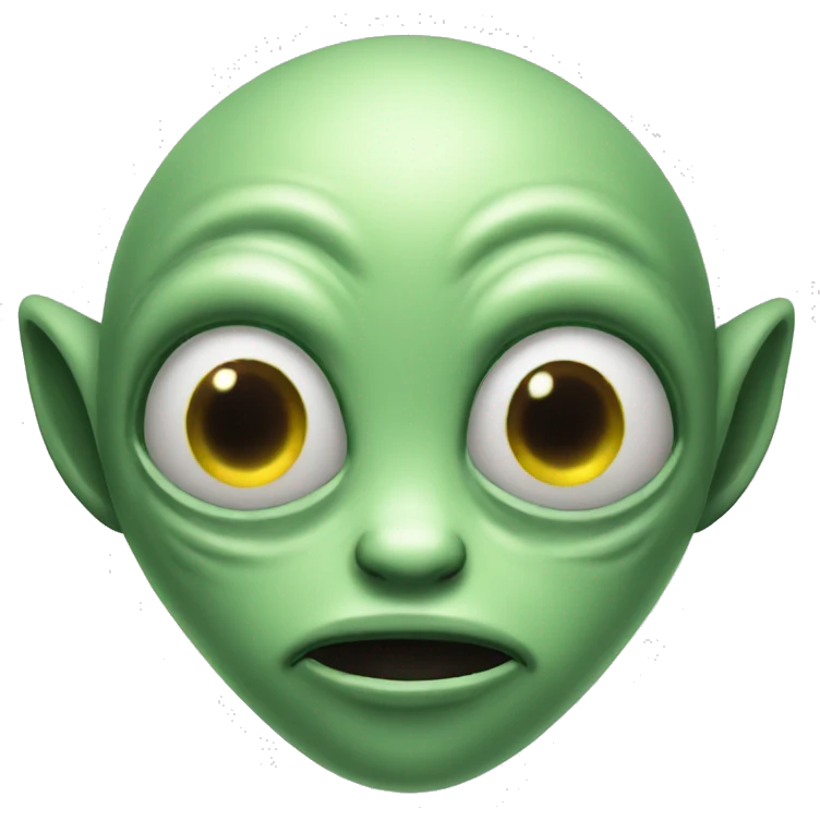alien with amazing face  emoji