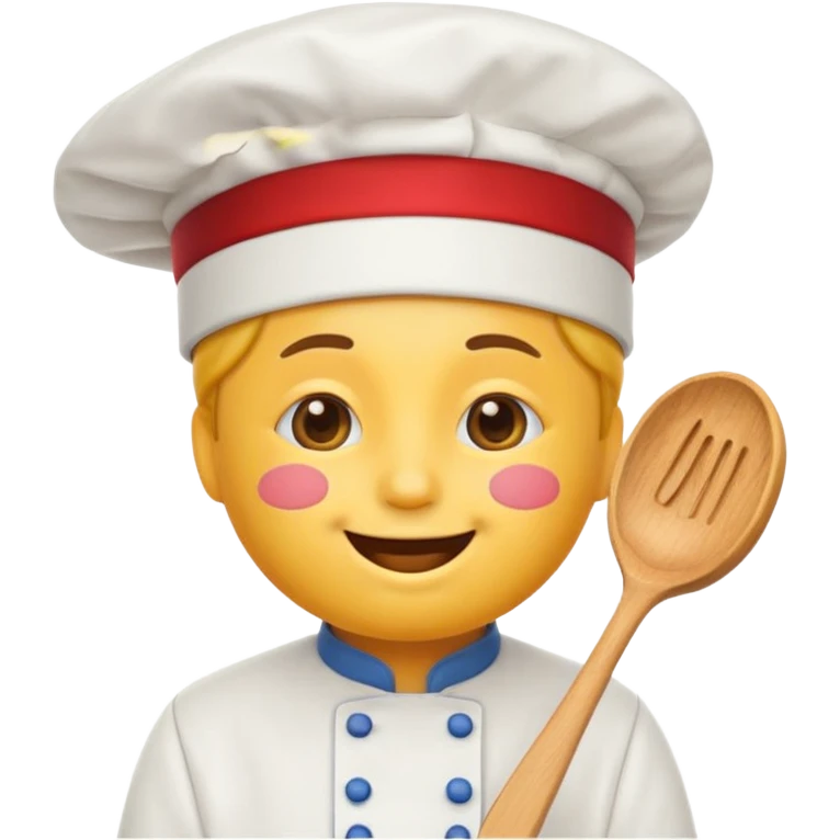 Classic kissing emoji with a chefs hat emoji