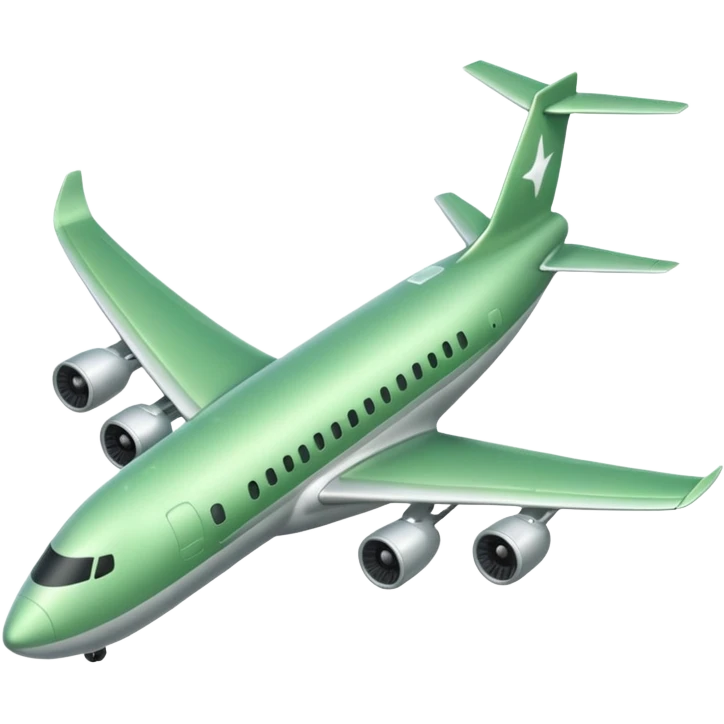 самолет светло зеленого цвета  emoji