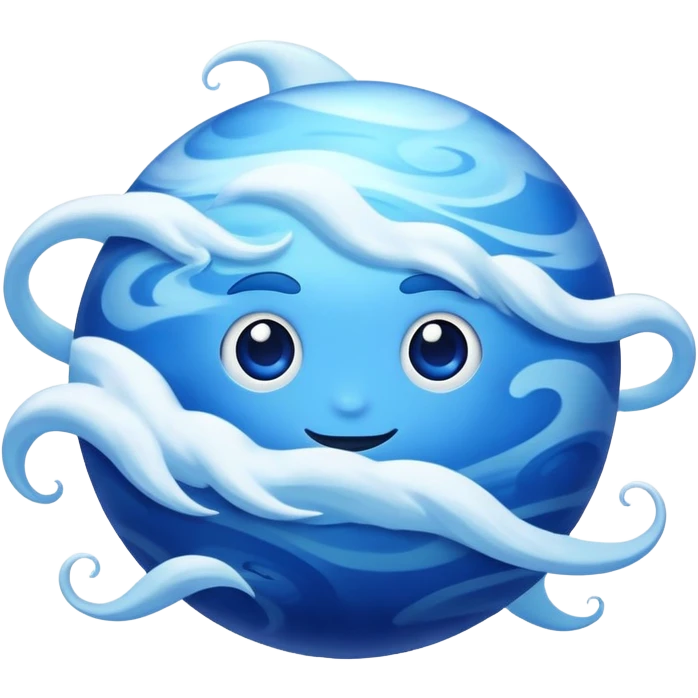 blue planet Neptune emoji