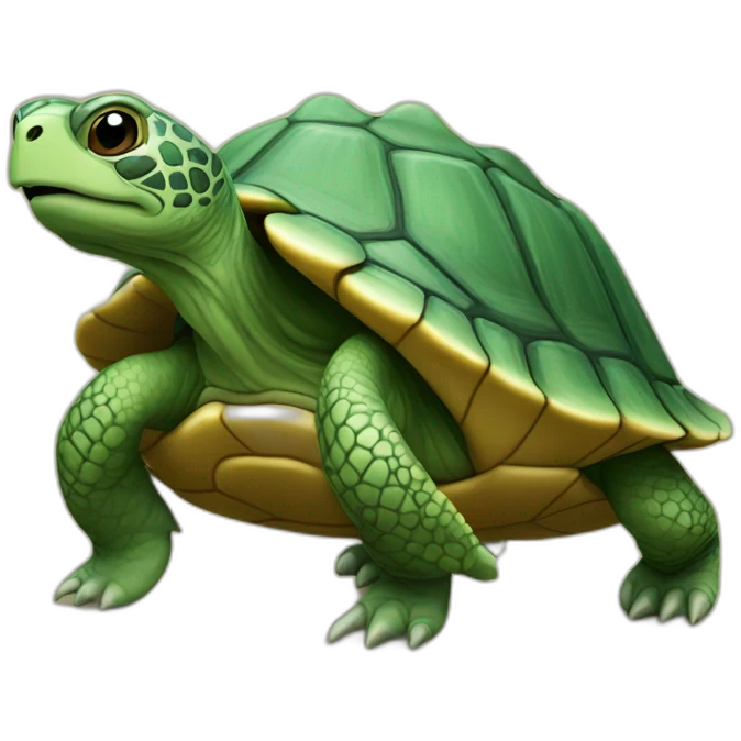 Tortue sur loutres emoji