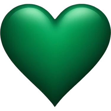 Dark Green Heart emoji