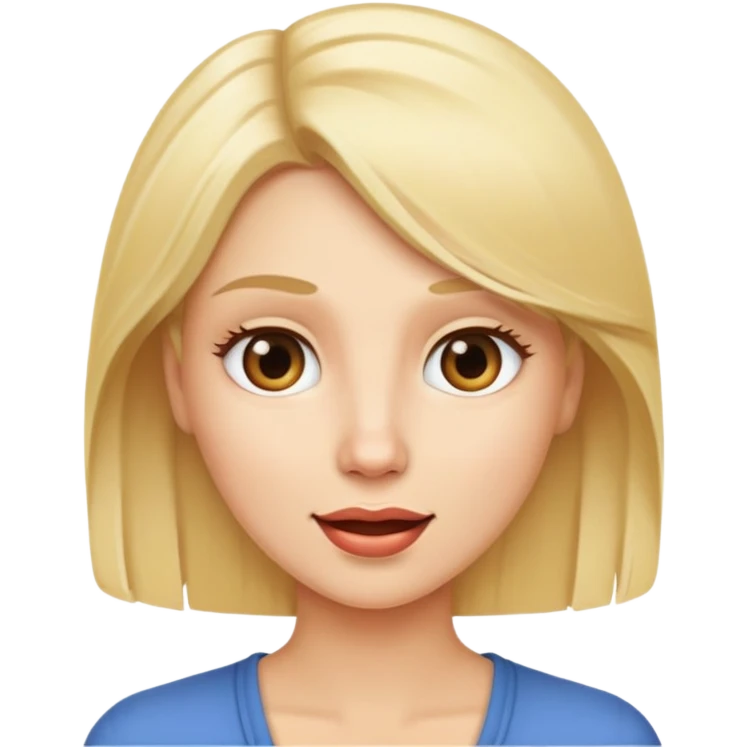 Blond woman speach emoji